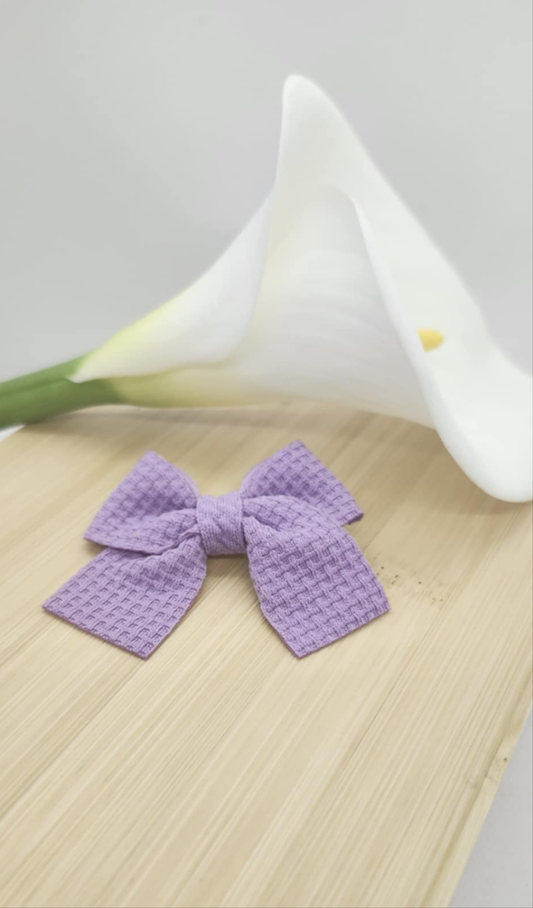 Barrette nœud Violet